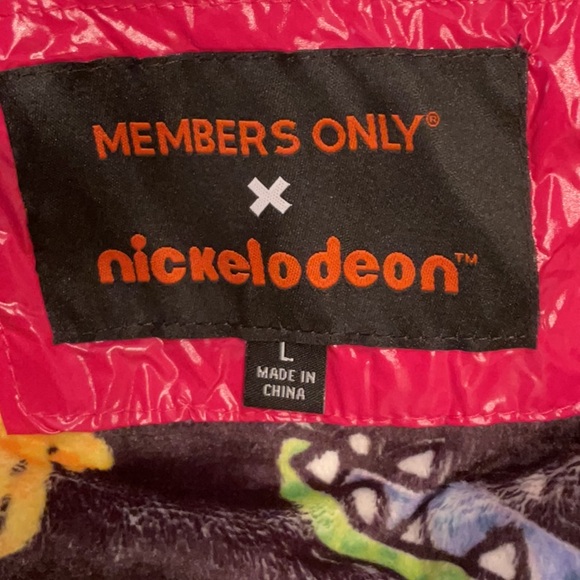 Members Only Nickelodeon Shiny Fuchsia Puffer Jacket NWT    FREE SHIPPING! - Picture 10 of 15